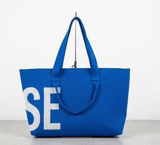 Royal Blue nurse tote back view